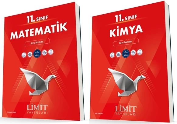 Limit 11. Sınıf Matematik + Kimya Soru Bankası Seti 2 Kitap 2023