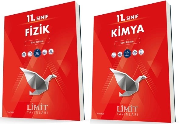 Limit 11. Sınıf Fizik + Kimya Soru Bankası Seti 2 Kitap 2023