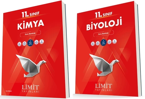 Limit 11. Sınıf Kimya + Biyoloji Soru Bankası Seti 2 Kitap 2023
