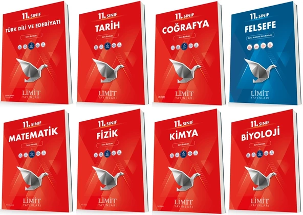 Limit 11. Sınıf Soru Bankası Seti Tam Set 8 Kitap 2023
