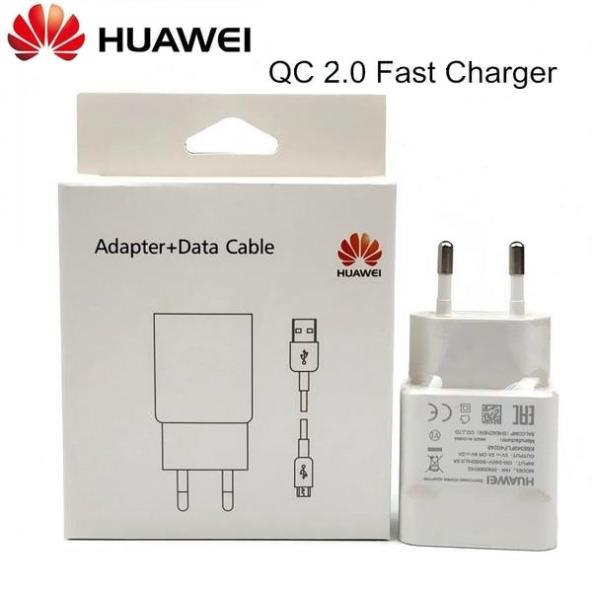 Orjinal Huawei Y7 5V 2A 18W Hızlı Şarj Cihazı ve Micro USB Data Kablosu