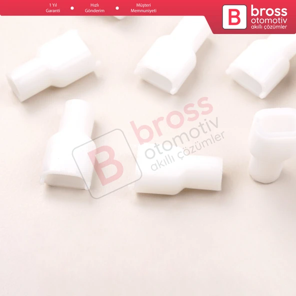 10 Adet Cam Kriko İndirme Kaldırma Mekanizma Kablo Ucu Halat Dübeli Tip BCP018 - Resim 2