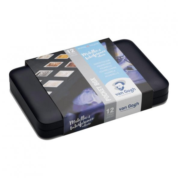 Talens Van Gogh Sulu Boya 12 Renk Metallic & İnterference Colours - Resim 2