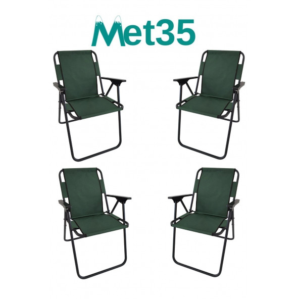 met35 Katlanır Piknik Sandalyesi-4lü - 2
