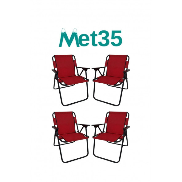 met35 Katlanır Piknik Sandalyesi-4lü - 4