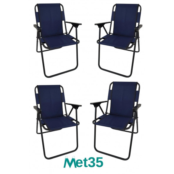 met35 Katlanır Piknik Sandalyesi-4lü - 7