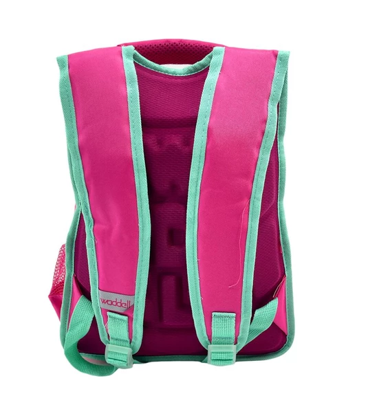 Waddell Pembe Kalpli Desenli İlkokul Sırt ve Beslenme Çantası 2026 - 5