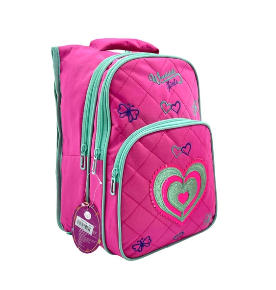 Waddell Pembe Kalpli Desenli İlkokul Sırt ve Beslenme Çantası 2026 - 3
