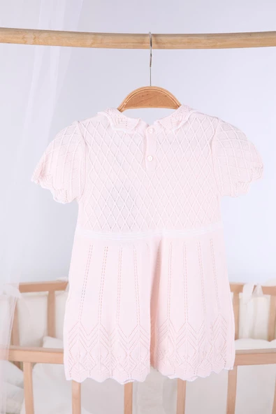 Saç Bantlı Triko Kız Bebek Yazlık Elbise 5507 - 10