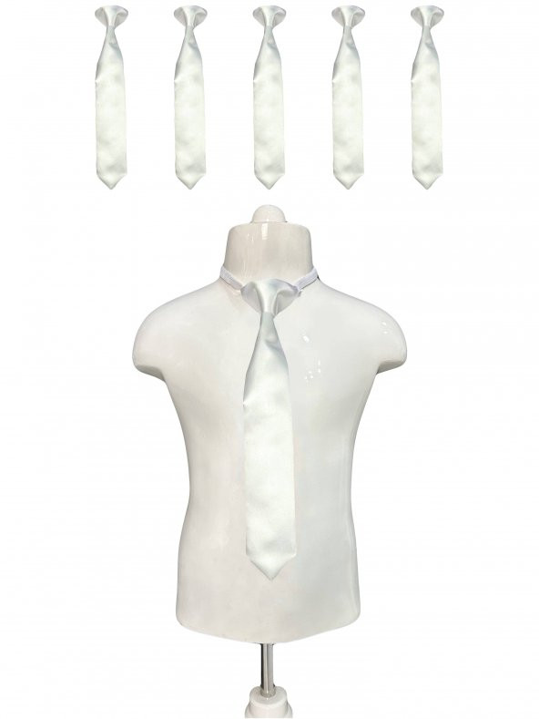 5'li Çocuk Kravatı Kendinden Lastikli Unisex Kravat Çoklu - 8
