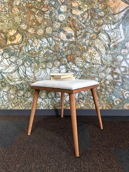 DTM HOME Kare Krem Tedy Puf - 3