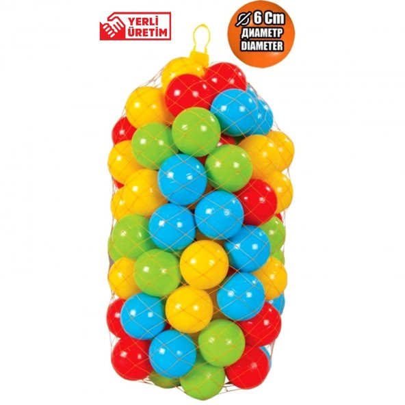 Oyun Havuzu Topları 6 Cm 100 Adet Otun Topu Çocuk Havuz Topu  Çocuk Oyon Topları