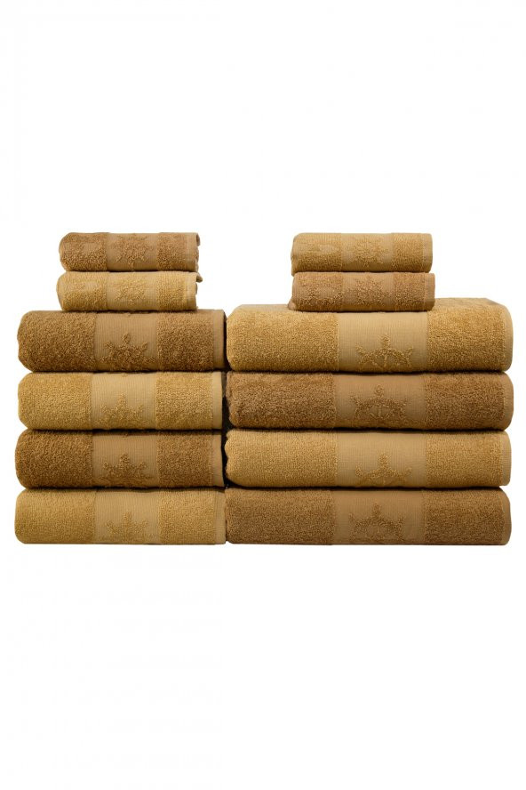 BANYO HAVLU SETI 12 Adet - 4 adet 30x50 cm , 4 adet 50 x 100 cm, 4 adet 70 x 140 cm