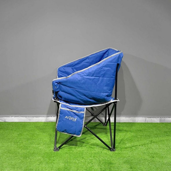 Argeus Balcony Comfort Katlanabilir Kamp Sandalyesi Mavi - 3