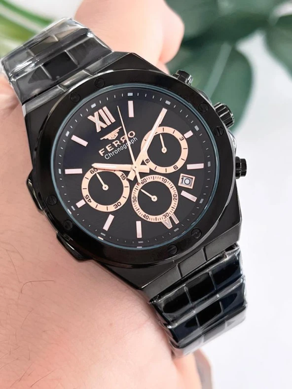 BLKT.X07 Ferro İç Fonksiyonları Aktif Chronograph 30 Mt Suya Dayanıklı Erkek Kol Saati - 2