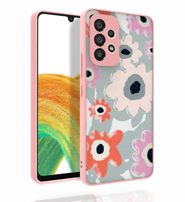 Galaxy A53 5G Kılıf Desenli Kamera Korumalı Parlak  Nora Kapak