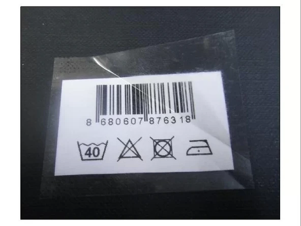 50X75 PVC ŞEFFAF ETİKET 750 Lİ SARIM ürün görseli 1