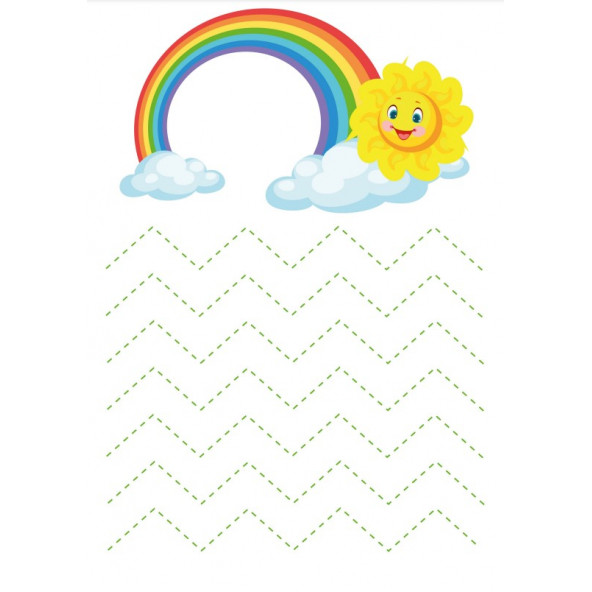 Okul Öncesi Çizgi-Sayı Çalışması YAZ-SİL Kitabı - 2