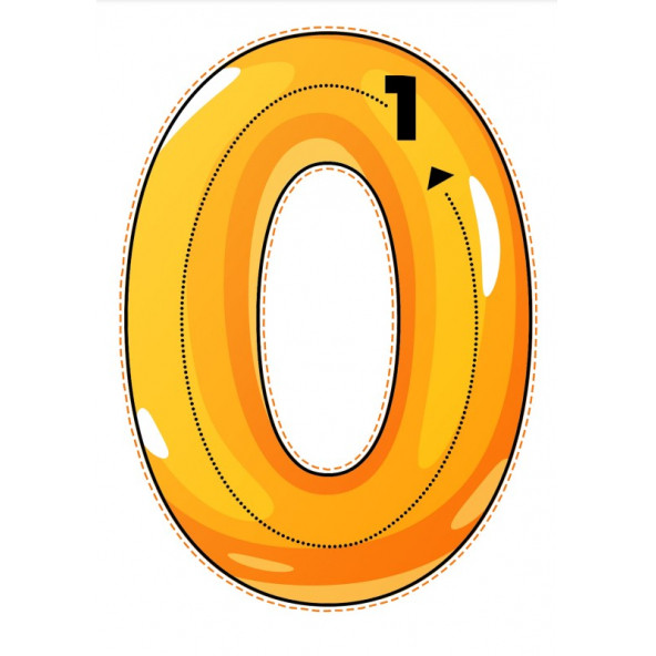 Okul Öncesi Çizgi-Sayı Çalışması YAZ-SİL Kitabı - 5