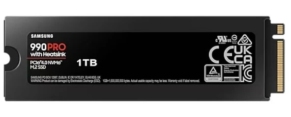 1TB SAMSUNG 990 PRO M.2 SOĞUTUCULU NVMe 7450/6900MB/s MZ-V9P1T0CW (Resmi Distribütör Garantili) - 2