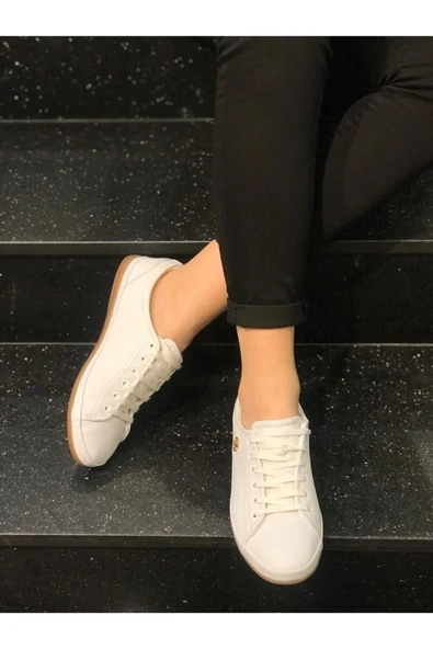 U.S. Polo Assn. Jojo 3fx Beyaz Kadın Sneaker Hakiki Deri 38 - Resim 6