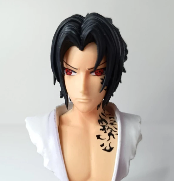 Anime Naruto Sasuke Uchiha Büst Eylem Karakter Figür Oyuncak Biblo 14 cm - Resim 2