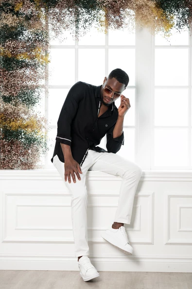 Paul Martin Slim Fit Gofre Kumaş Uzun Kol Erkek Yazlık Gömlek - 12