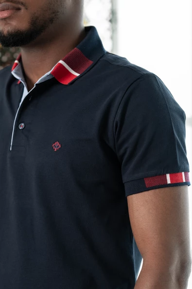 Paul Martin Regular Fit Desenli Polo Yaka Pamuklu Lakost Kumaş Kısa Kol Erkek T-shirt - 8