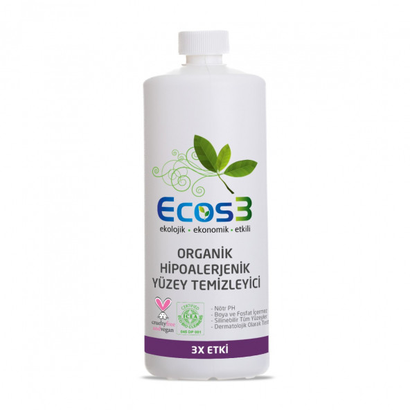 Organik & Hipoalerjenik Yüzey Temizleyici (1000 ml) - 1