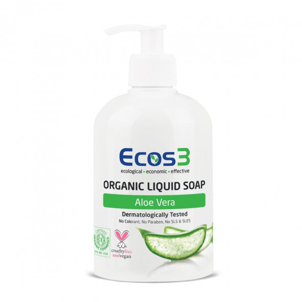 Organik Sıvı Sabun - Aloe Vera (500 ml)