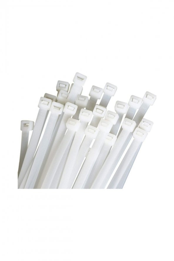 Bimbo Otomotiv Kablo Bağı Plastik Cırt Kelepçe 4,8x380mm 100 Adet Beyaz
