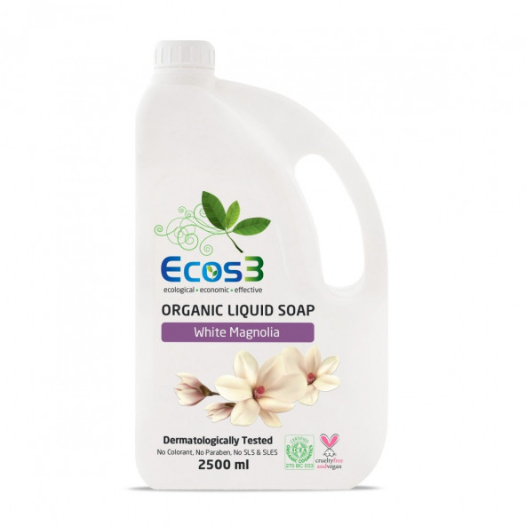 Organik Sıvı Sabun - Beyaz Manolya (2,5 lt)
