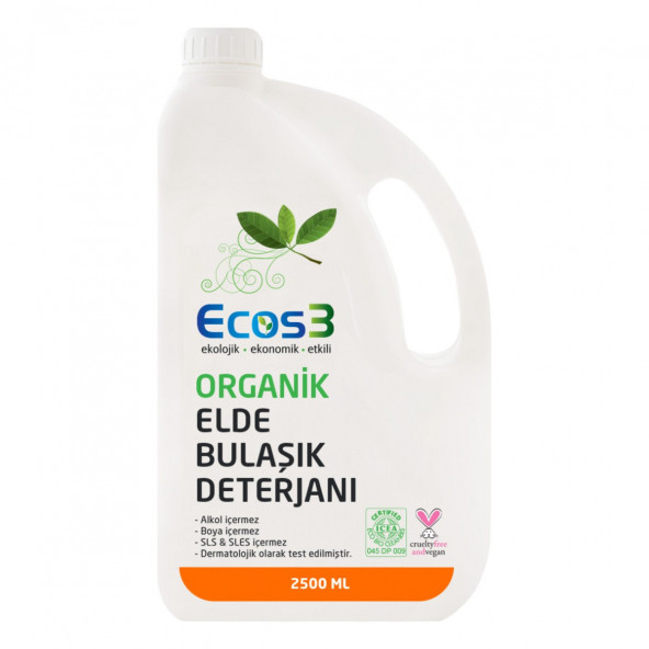 Organik Elde Bulaşık Deterjanı (2,5 lt)