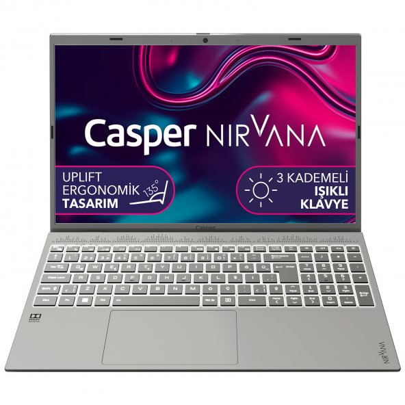 Casper Nirvana C550.1255-BF00X-G-F Intel Core i7-1255U 16GB RAM 1TB NVME SSD GEN4 Freedos