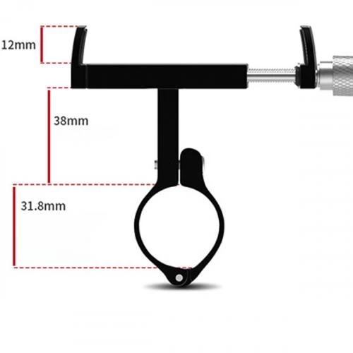 Coofbe Super Tutuş Metal Vidalı Motosiklet Tutucu Gidon Tutucu Bisiklet Tutucu Gidon Telefon Tutucu - 2