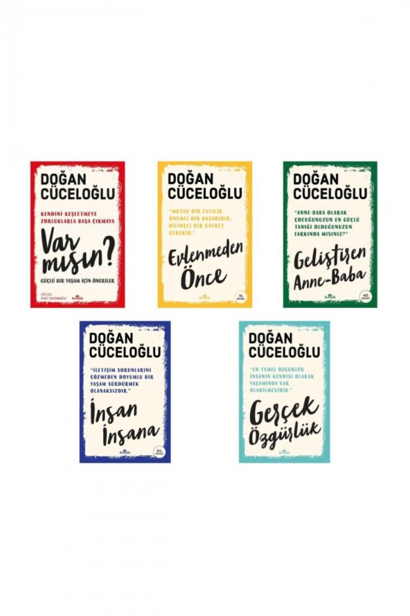 Kronik Kitap Doğan Cüceloğlu 5 Kitap Set -var Mısın Güçlü Bir Yaşam Için Öneriler -evlenmeden Önce - Insan Insana