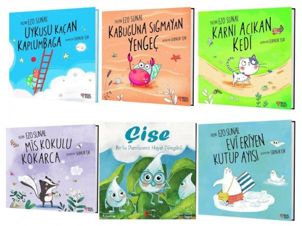 Peta EZO SUNAL UYKUSU KAÇAN KAPLUMBAĞA – KABUĞUNA SIĞMAYAN YENGEÇ – KARNI ACIKAN KEDİ +3 KİTAP
