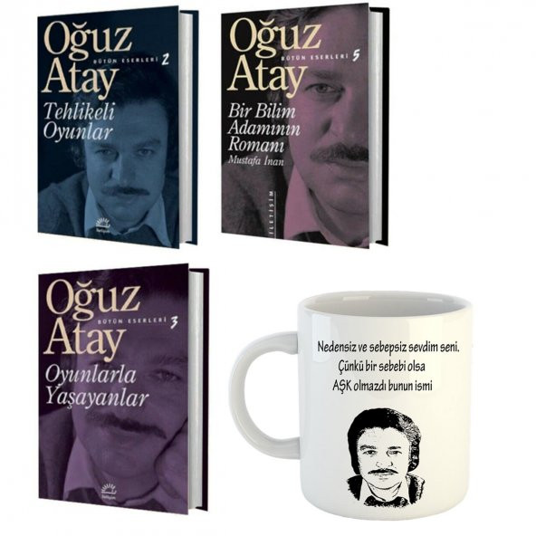 İletişim Yayınları OĞUZ ATAY TEHLİKELİ OYUNLAR – BİR BİLİM ADAMININ ROMANI – OYUNLARLA YAŞAYANLAR -BARDAK HEDİYELİ