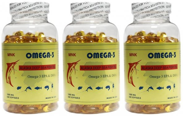 Mnk Omega 3 1000 Mg Balık Yağı 3x200 Softgel