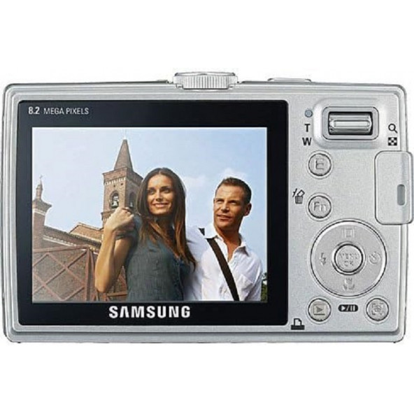 Samsung L100 dijital kompakt fotoğraf makinesi siyah - 2