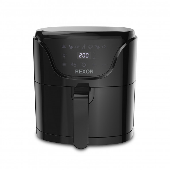 REXON HOT AIR FRYER SİYAH 5 Litre