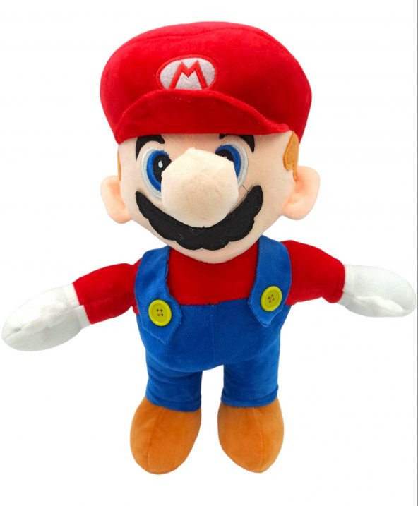 Süper Mario Oyuncakları Peluş Süper Mario Karakteri Büyük Boy Peluş 40cm.