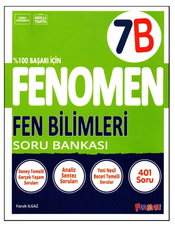 Fenomen 7. Sınıf Fen Bilimleri Soru Bankası (B)