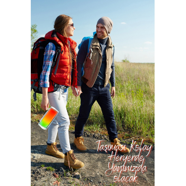 MN6 Pluse 5 Mikrofonlu Hoparlör/360 ledli Hoparlör/dekoratif Aydınlatma/led Işıklı Gece Lambası-mikrofonlu Hoparlör - 4