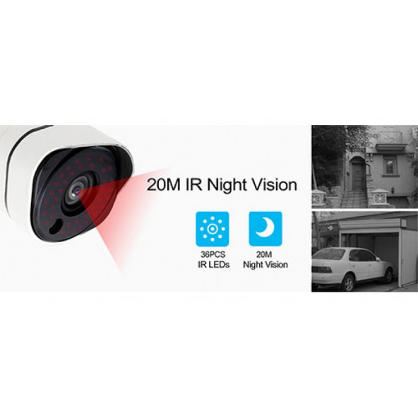5MP SONY LENS 1080 ULTRA HD 2mp 35/50 METRE GECE GÖRÜŞLÜ 3.6 FİXED LENS UZAY KASA - 2