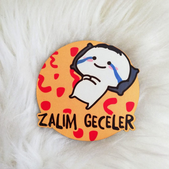 Zalim Geceler Ahşap Bardak Altlığı