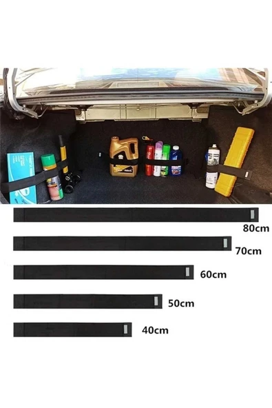 Bagaj Düzenleyici Organizer Araç Araba Ve Oto Düzenleyici Sabitleyici Şerit 80 cm 1 ADET