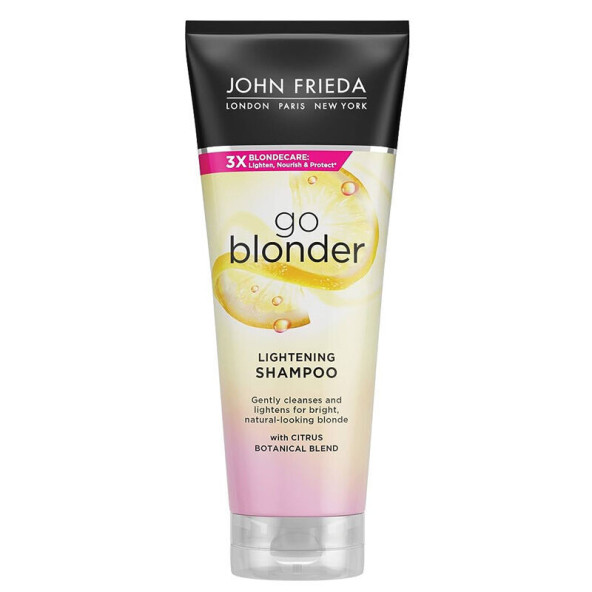 John Frieda Sheer Blonde Go Blonder Lightening Shampoo 250 ml Sarı Saçlara Özel Güneş Işıltısı Veren Şampuan