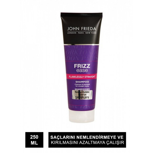 John Frieda Frizz Ease Flawlessly Straight Shampoo 250 ml Kusursuz Düzlükte Saçlar İçin Şampuan