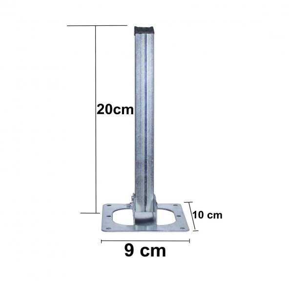 Sofra Ayağı Metal Katlanır Yer Sofrası Sini Altı 20 cm (4 Adet) - 3